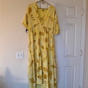 Kealopiko Shell Maxi Dress Medium Yellow